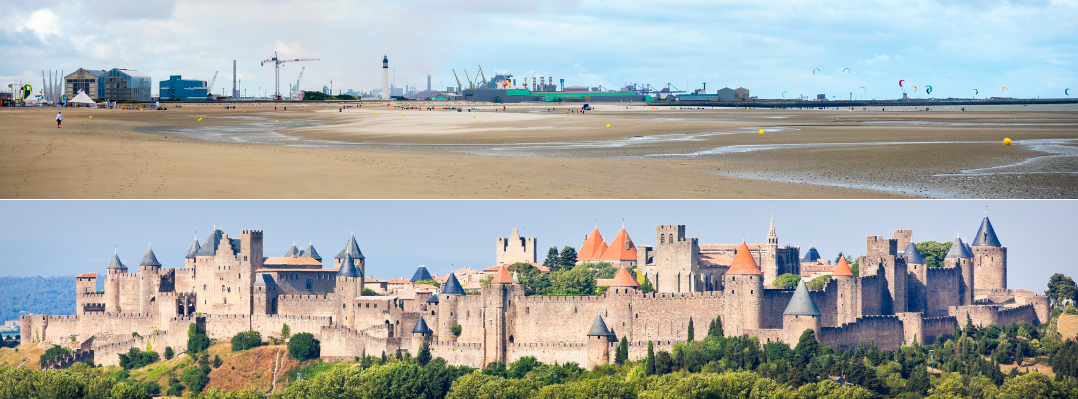 Ville de Dunkerque et Carcassonne